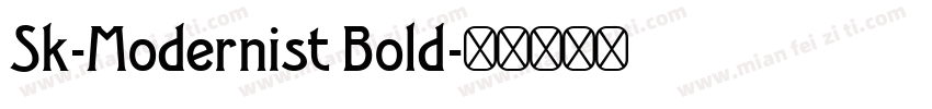 Sk-Modernist Bold字体转换